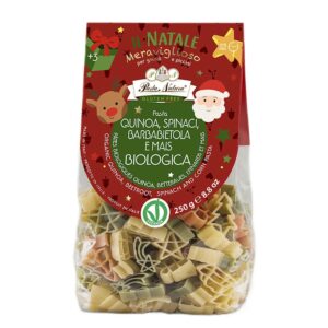 MAKARON (KUKURYDZIANY TRÓJKOLOROWY) NA BOŻE NARODZENIE BEZGLUTENOWY BIO 250 g - PASTA NATURA (PRODUKT SEZONOWY) (1 szt.)
