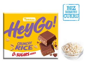 CZEKOLADA MLECZNA CRUNCHY Z CHRUPIĄCYM RYŻEM BEZ DODATKU CUKRÓW BEZGLUTENOWA 60 g - TORRAS (1 szt.)