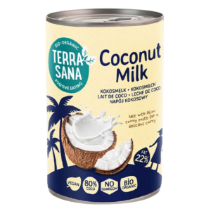 COCONUT MILK - NAPÓJ KOKOSOWY BEZ GUMY GUAR (22 % TŁUSZCZU) BIO 400 ml - TERRASANA (3 szt.)