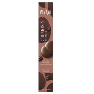 CZEKOLADKI GORZKIE Z NADZIENIEM ESPRESSO BIO 100 g - VIVANI (1 szt.)