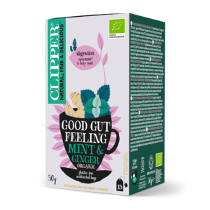 HERBATKA IMBIROWO - MIĘTOWA NA TRAWIENIE (GOOD GUT FEELING) BIO (15 x 2 g) 30 g - CLIPPER (1 szt.)