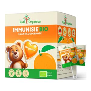 LIZAK SERCE IMMUNISIE O SMAKU POMARAŃCZOWYM NA ODPORNOŚĆ BIO (10 szt.) 60 g - KIDS ORGANICA (1 szt.)