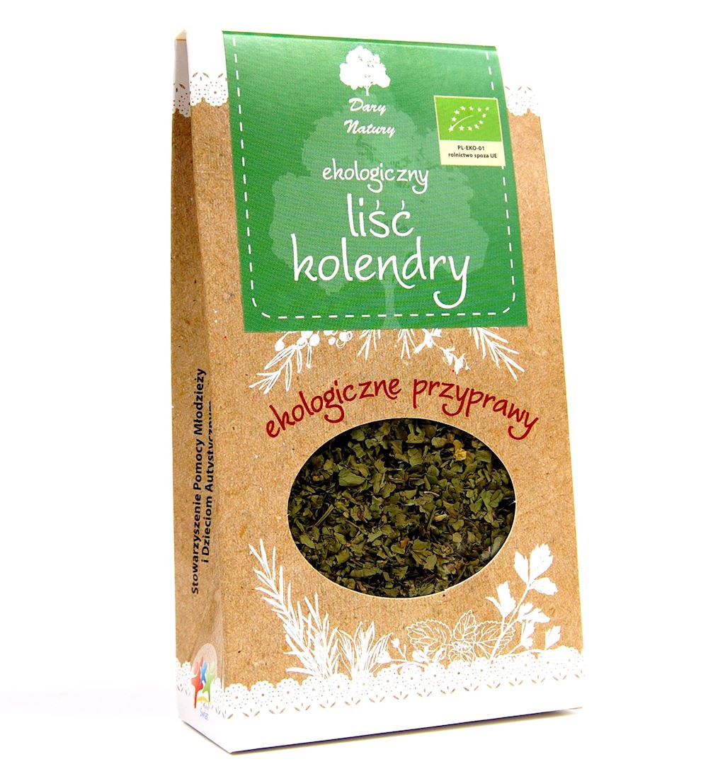 KOLENDRA LIŚĆ BIO 20 g - DARY NATURY (1 szt.)