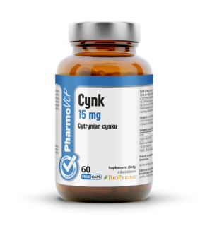 CYNK (15 mg) BEZGLUTENOWY 60 KAPSUŁEK - PHARMOVIT (CLEAN LABEL) (1 szt.)