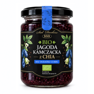 JAGODA KAMCZACKA Z CHIA BEZ DODATKU CUKRÓW BIO 240 g - SAD DANKÓW (1 szt.)