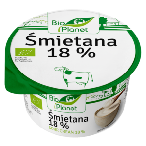 ŚMIETANA 18 % BIO 200 g - BIO PLANET (4 szt.)
