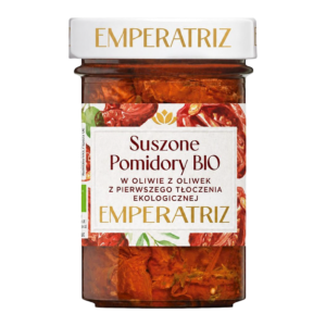 POMIDORY SUSZONE W OLIWIE Z OLIWEK EXTRA VIRGIN BIO 180 g - EMPERATRIZ (2 szt.)