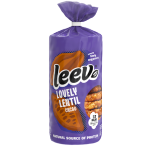 WAFLE Z SOCZEWICY PROTEINOWE O SMAKU CZEKOLADOWYM BEZGLUTENOWE BIO 130 g - LEEV (1 szt.)